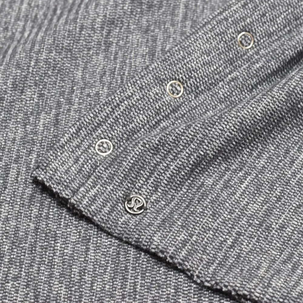 Lululemon Women's Cape Cardigan Sweater Solid Button Polyester Gray One Size